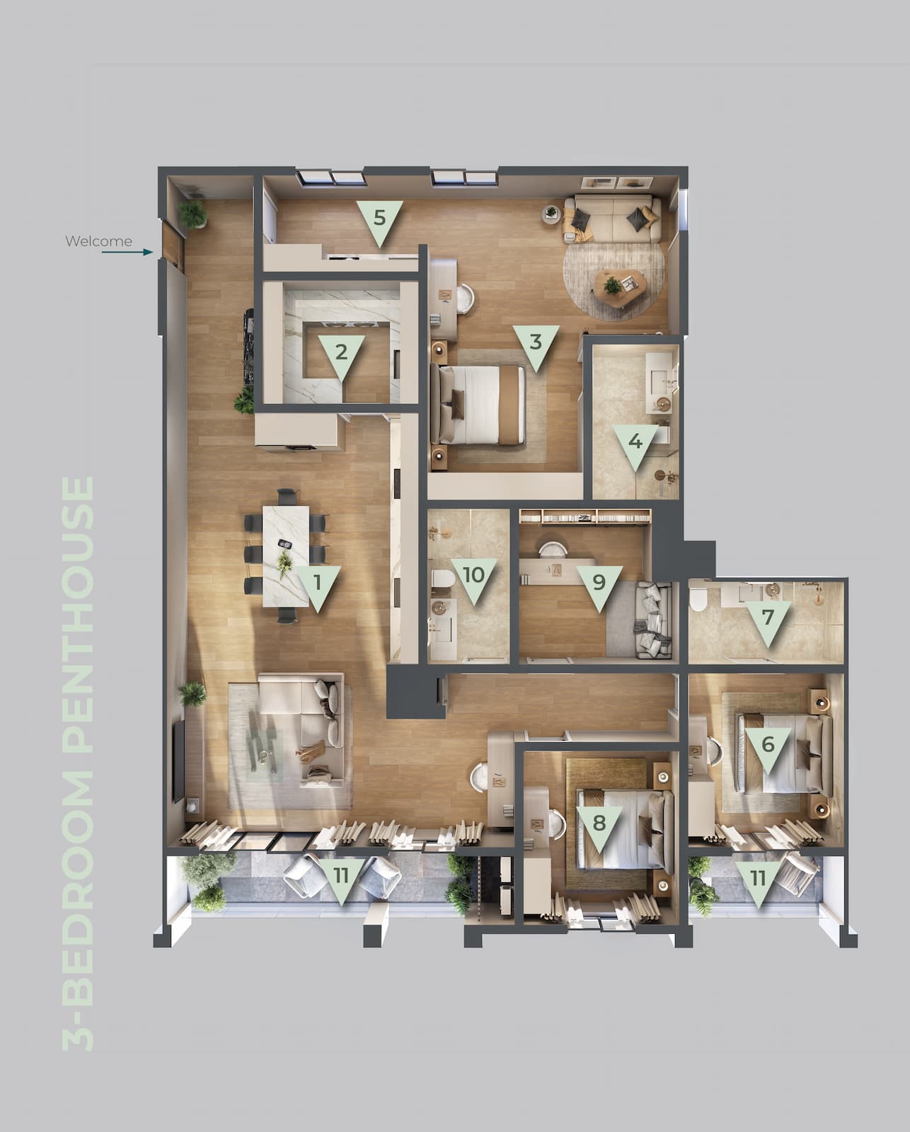 Image showcasing Penthouse Floor Plan Design | PDF | Residential Buildings | Houses